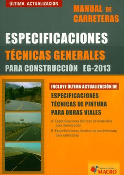 9786123041168 Manual Carreteras-Especificaciones Tec.Gene.Para Construccion