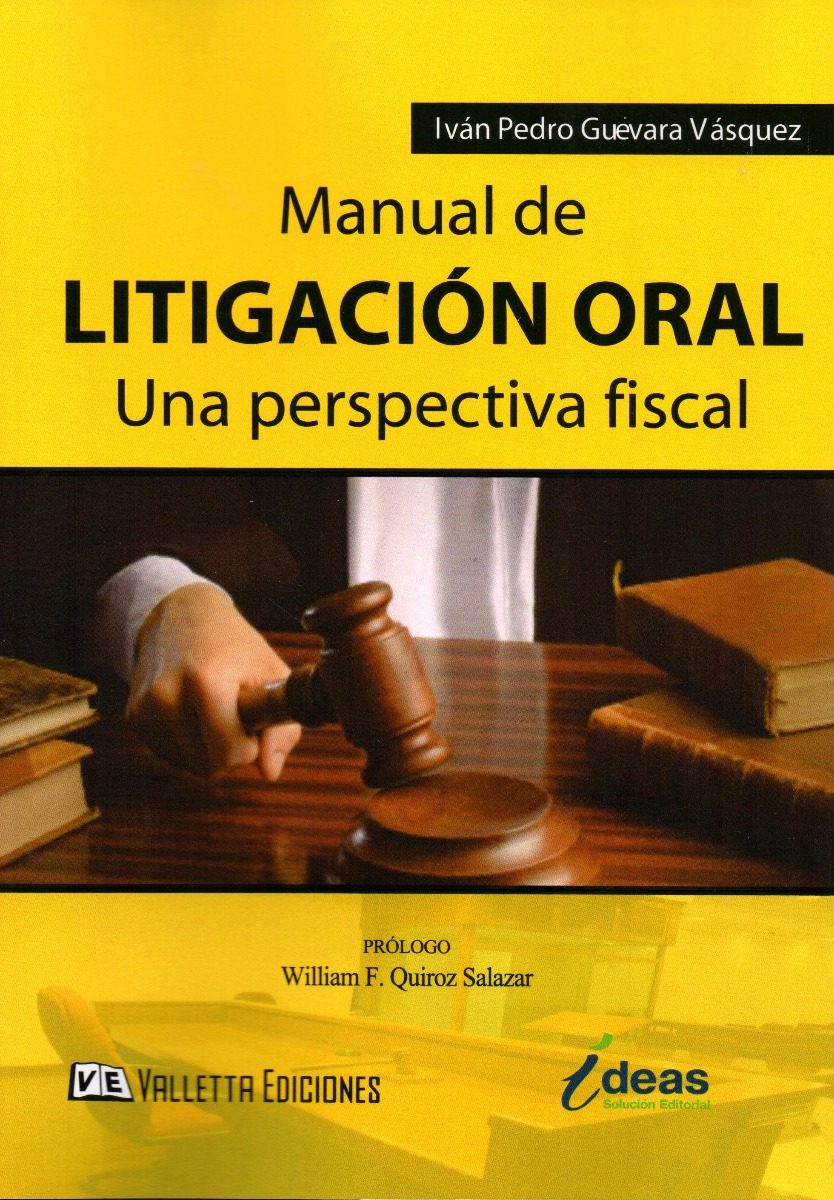 9786124638084 Manual De Litigación Oral. Una Perspectiva Fiscal