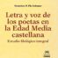 9788416062072 Letra Y Voz De Los Poetas En La Edad Media Castellana