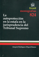 9788490330333 La Autoprotección En La Estafa En La Jurisprudencia Del Tribunal Supremo. # 824