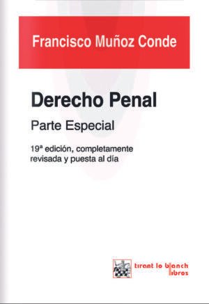 9788490534441 Derecho Penal Parte Especial Edición 19.