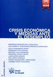 9788490860540 Crisis Económica Y Medidas Ante El Desempleo