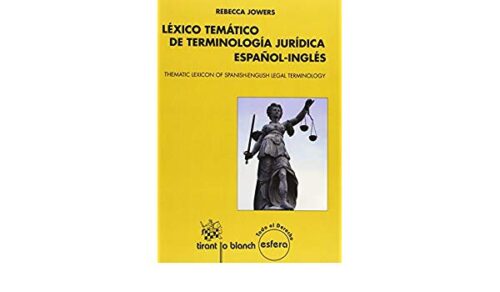 9788490862650 Léxico Temático De Terminología Jurídica Español-Ingles