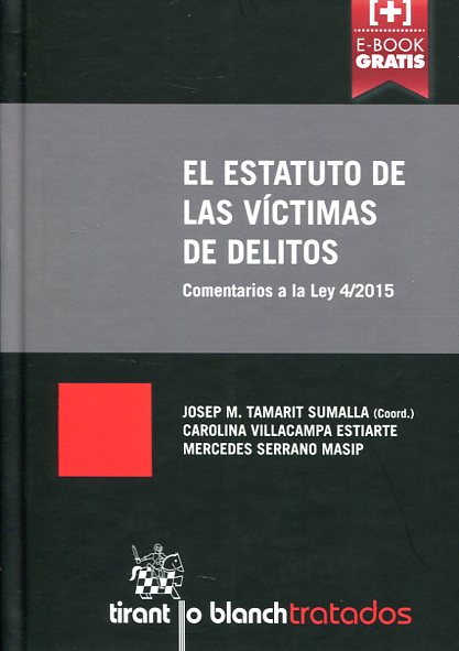 9788490868317 El Estatuto De Las Víctimas De Delitos