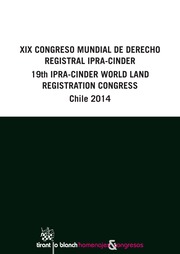 9788491191063 Xix Congreso Mundial De Derecho Registral Ipra-Cinder Chile 2014