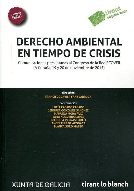 9788491199885 Derecho Ambiental En Tiempo De Crisis