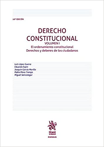 9788491432777 Derecho Constitucional Vol I 10A Ed