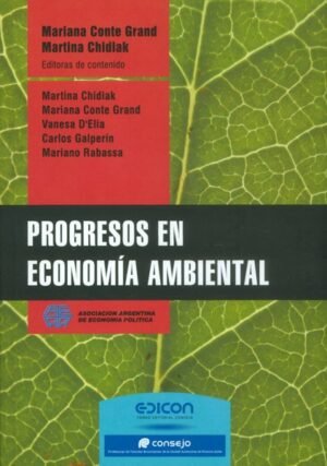 9789876601054 Progresos En Economia Ambiental