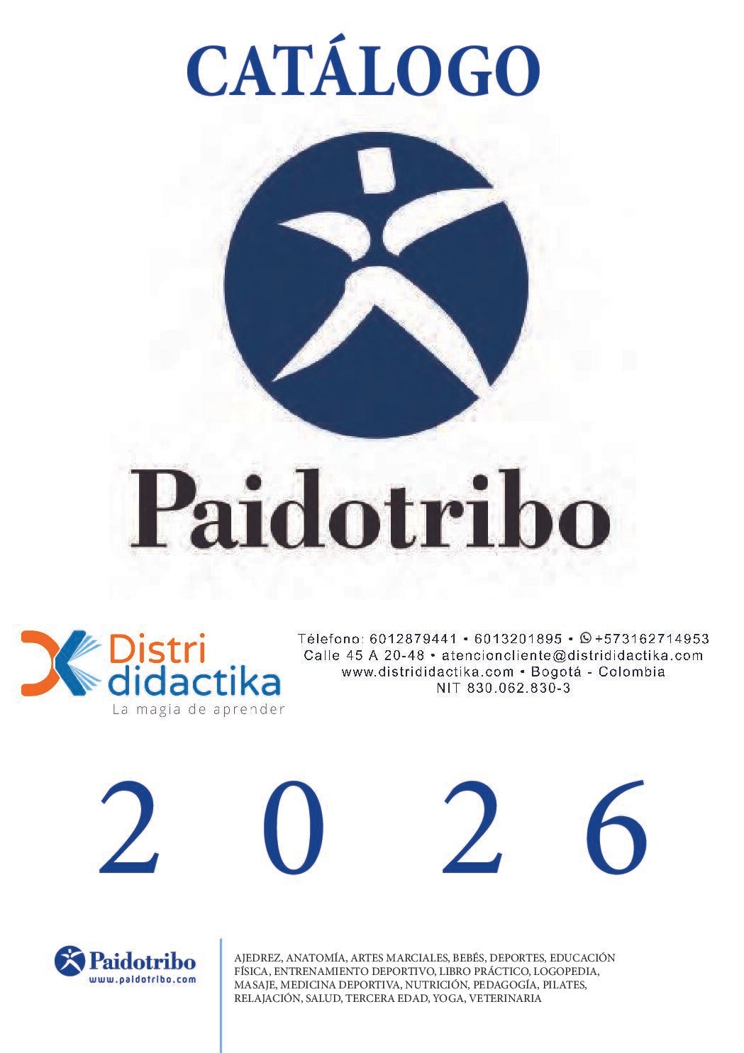 Catálogo PAIDOTRIBO 2026